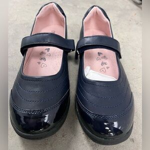 Olive & Edie Francis Mary Jane Flat Kids Size 5 M Girls Navy School Uniform